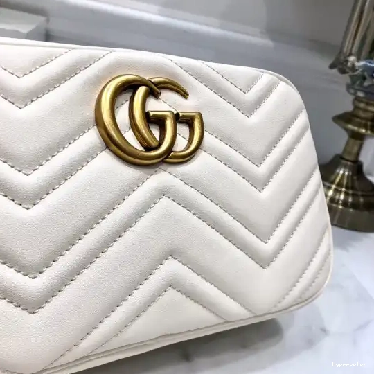 Hyperpeter shoulder Gucci Marmont GG bag matelassé small 0530